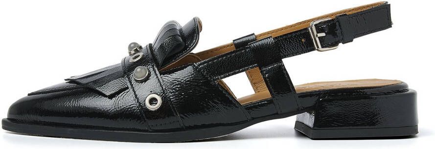 VIA VAI Slingbacks Dames Jazz Tammi Maat: 37 Materiaal: Lakleer Kleur: Zwart