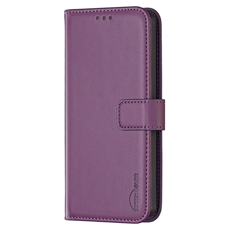 Samsung Galaxy A26 / A17 Leder Tasche Flip Cover mit Kartenfächer - Violett