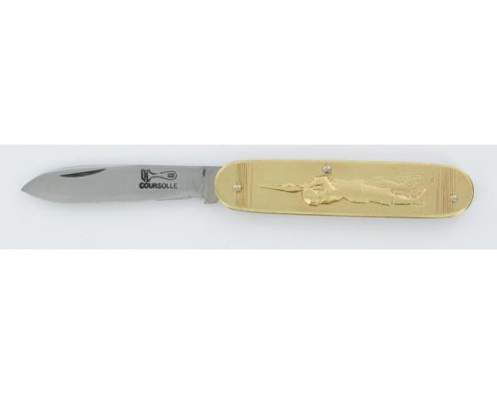Chasseur - Chien Couteau de poche par Coursolle