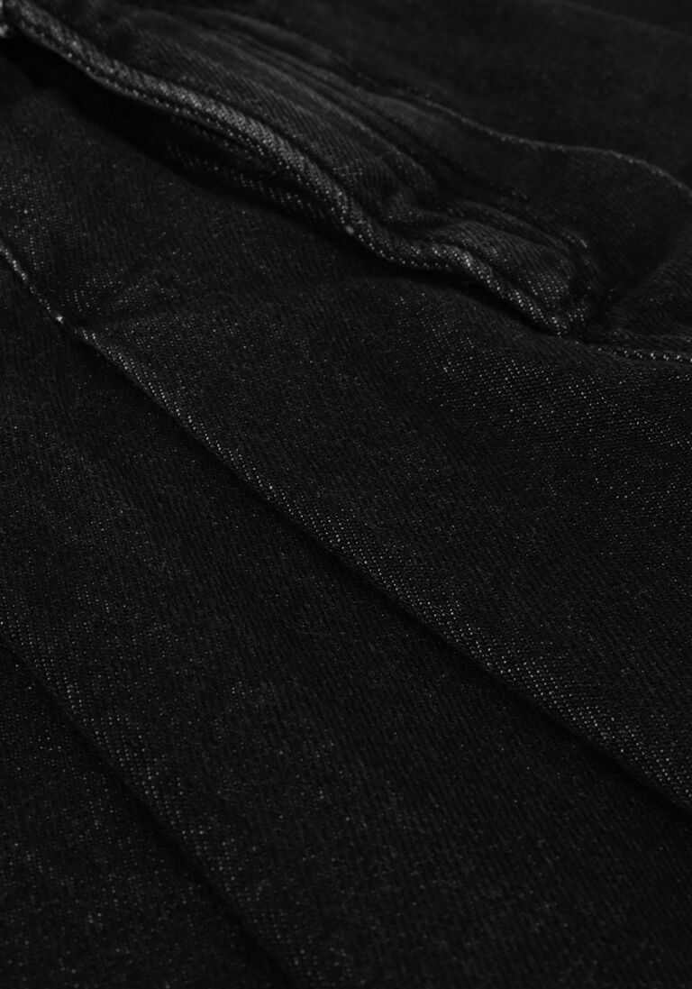 LIKE FLO zwarte like flo  denim skort with pleads