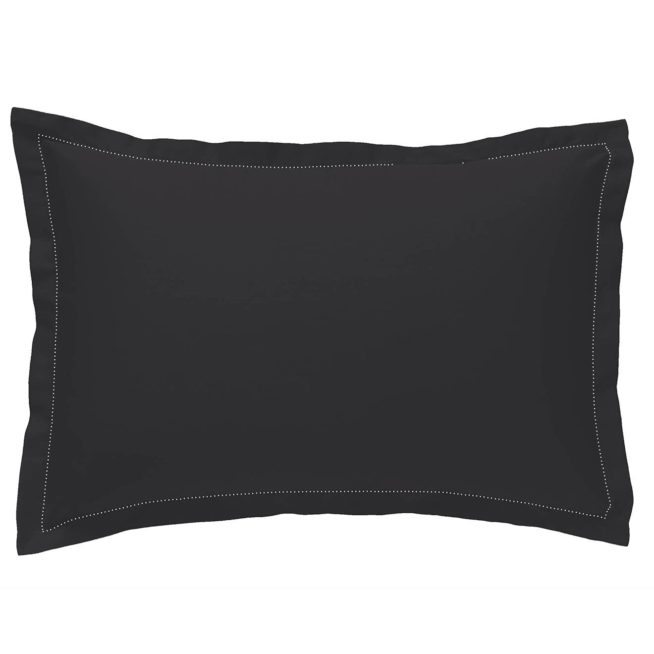 United by PDC Taie d'oreiller  100% Satin de Coton anthracite