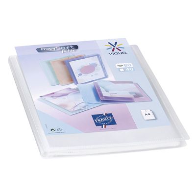 Viquel Propysoft - Porte vues personnalisable - 80 vues - A4 - disponible dans différentes couleurs