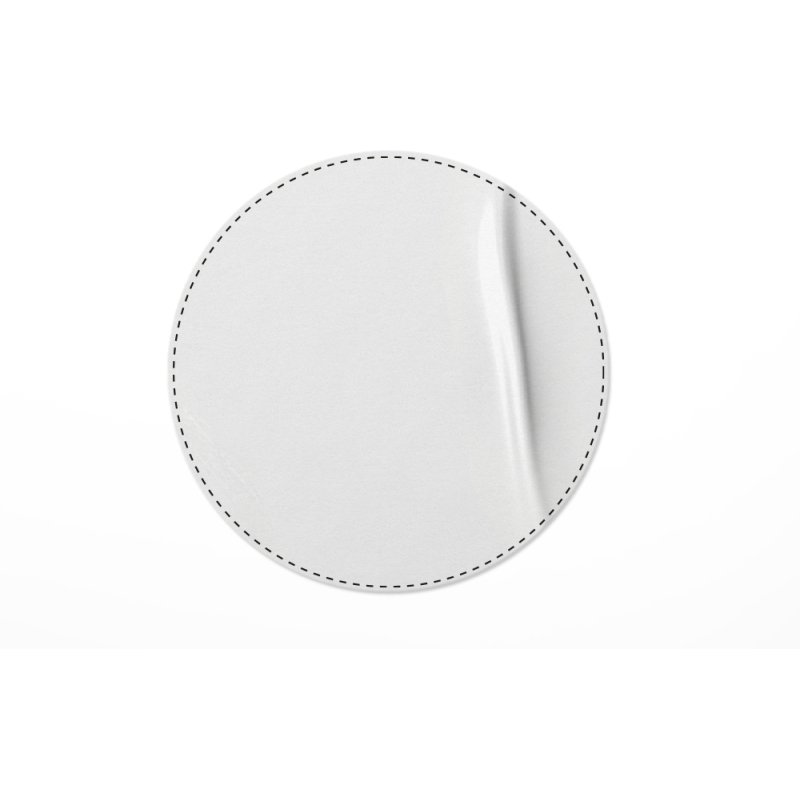 Sticker papier publicitaire rond - marquage multicolore