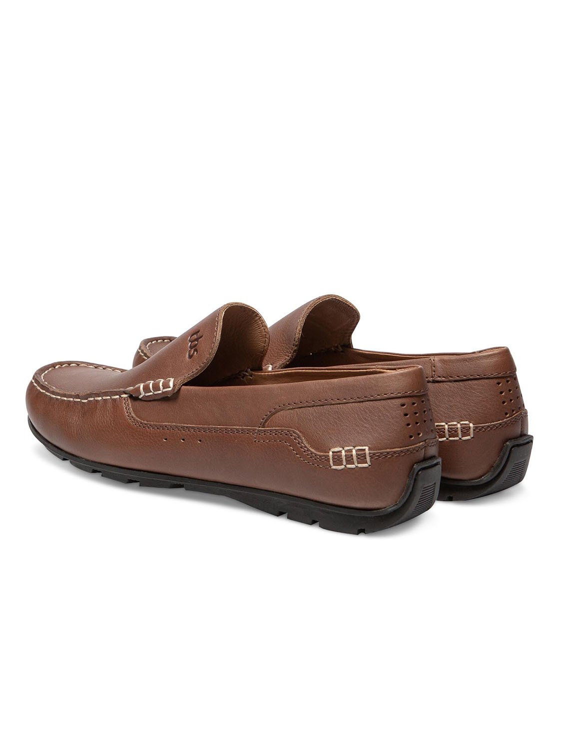 Mocassins Homme En Cuir Marron