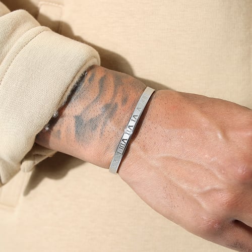 Bracelet Jonc Romain Argenté