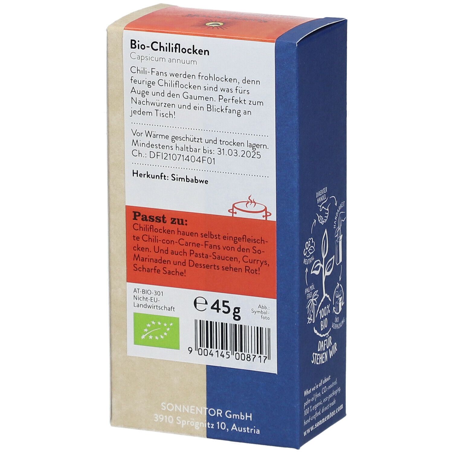 SonnentoR® Chili Flocken Bio