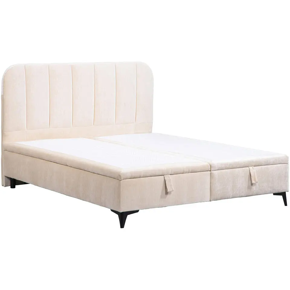 Bed Lizz met opbergruimte - ecru - 160x200 cm