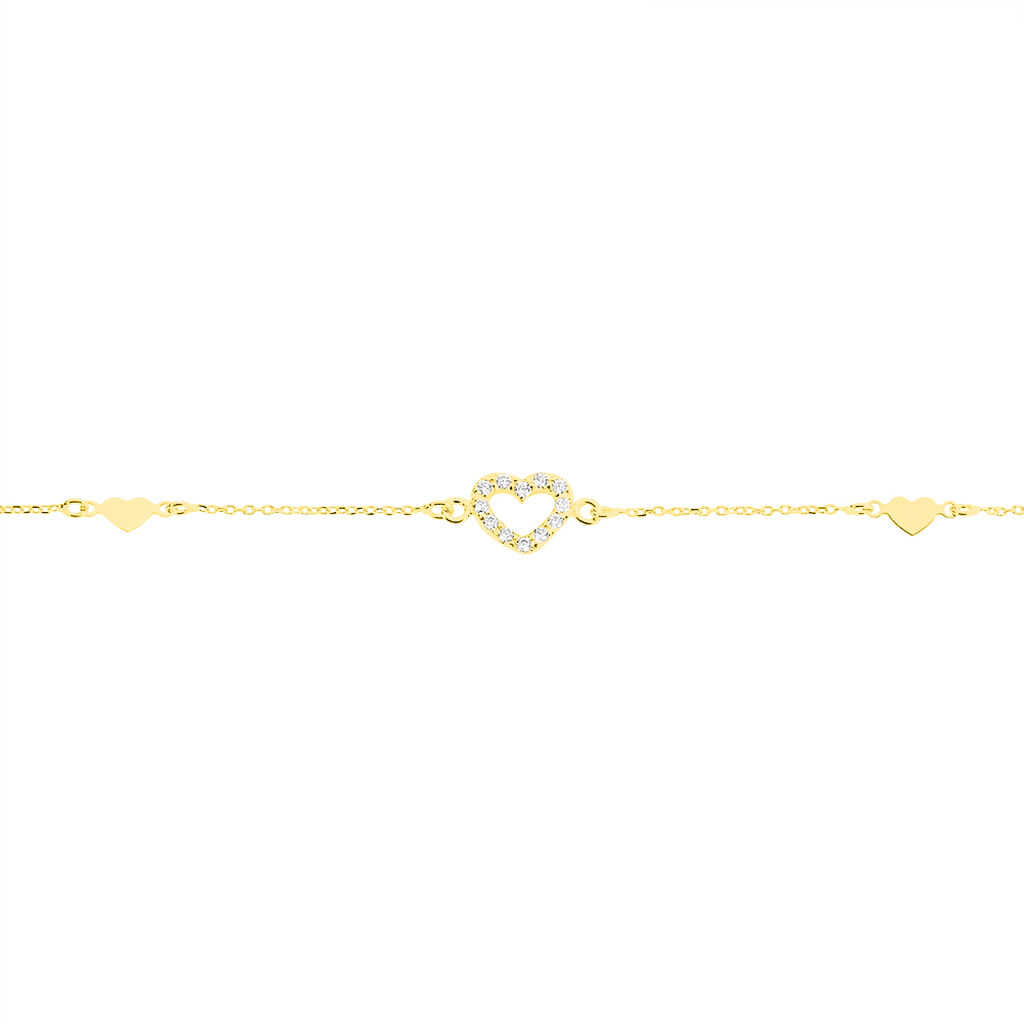 Bracelet Oleanne Or Jaune Oxyde De Zirconium