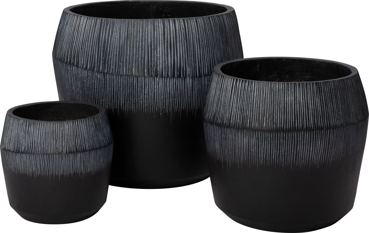 Intratuin bloempot Two tone grijs D 29,5 H 26,5 cm