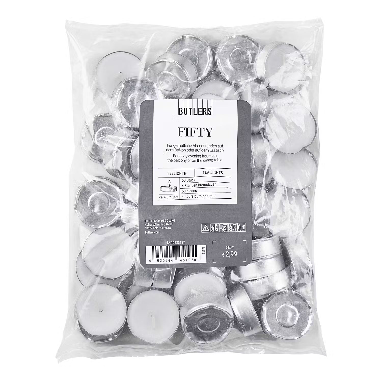 FIFTY Teelichter 50er-Set