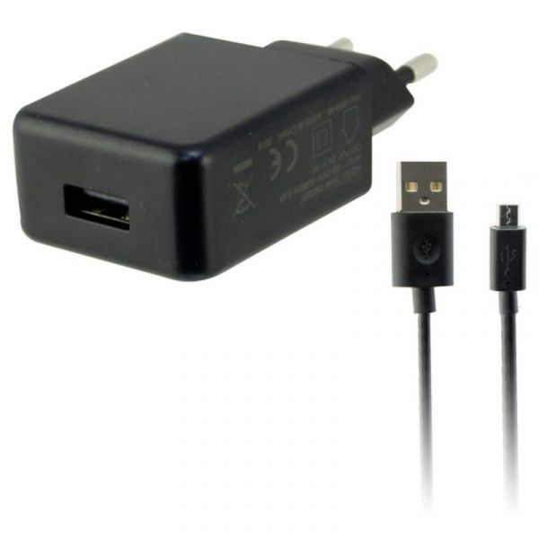Carregador de Parede   Cabo Micro USB USB 2A Black