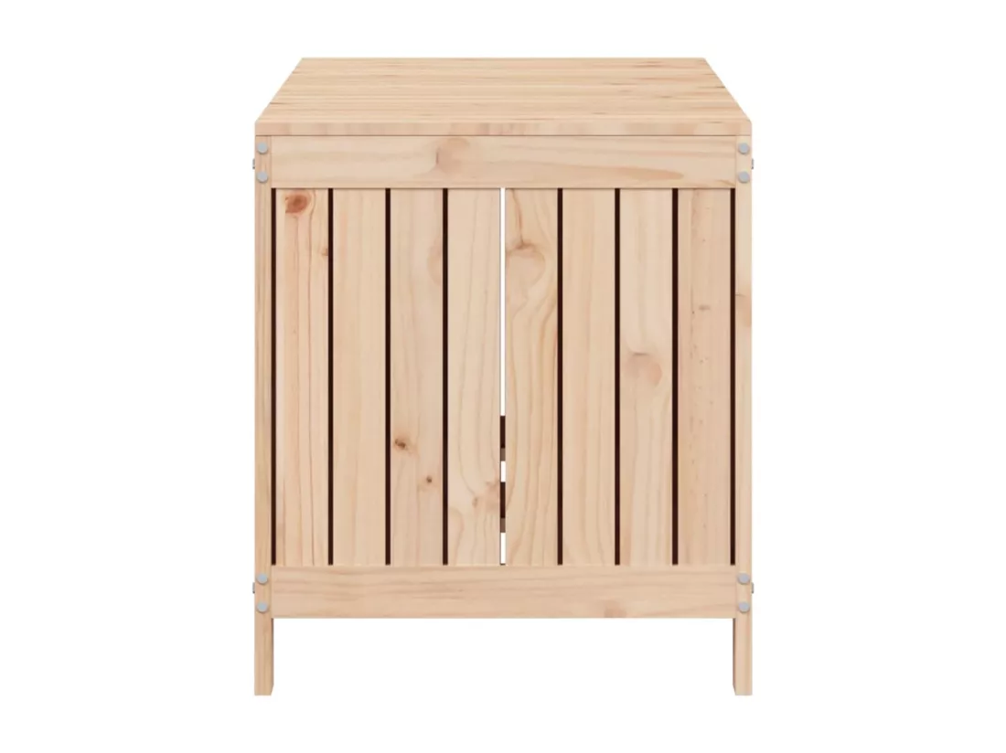 Boîte de rangement de jardin 121x55x64 cm Bois massif de pin