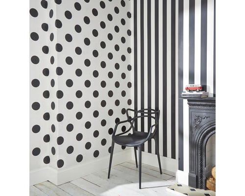 Vliesbehang 100099 Kids@Home 5 Streep zwart