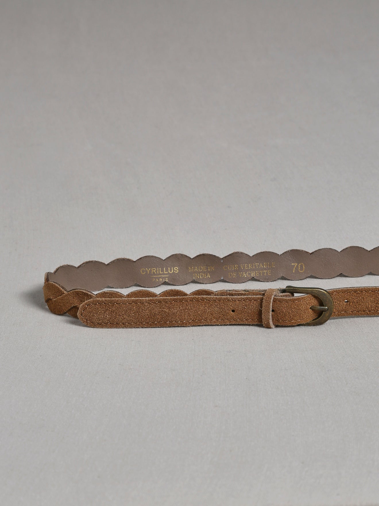 Ceinture tressée Fille en cuir