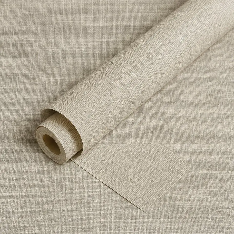 Dutch Wallcoverings Vliesbehang Embellish thread effect - grijs - 10,05m x 53cm