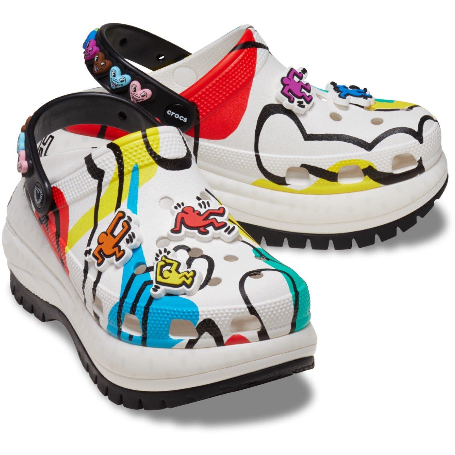 Crocs Keith Haring Mega Crush Clogs Womens