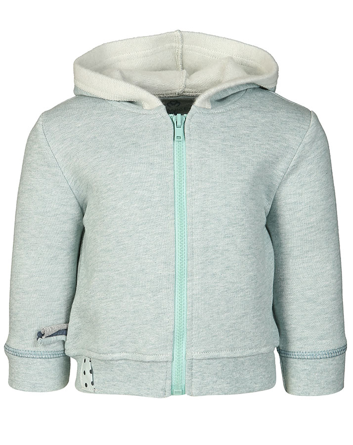 Kapuzen-Sweatjacke NADIRA UNI in mint melange