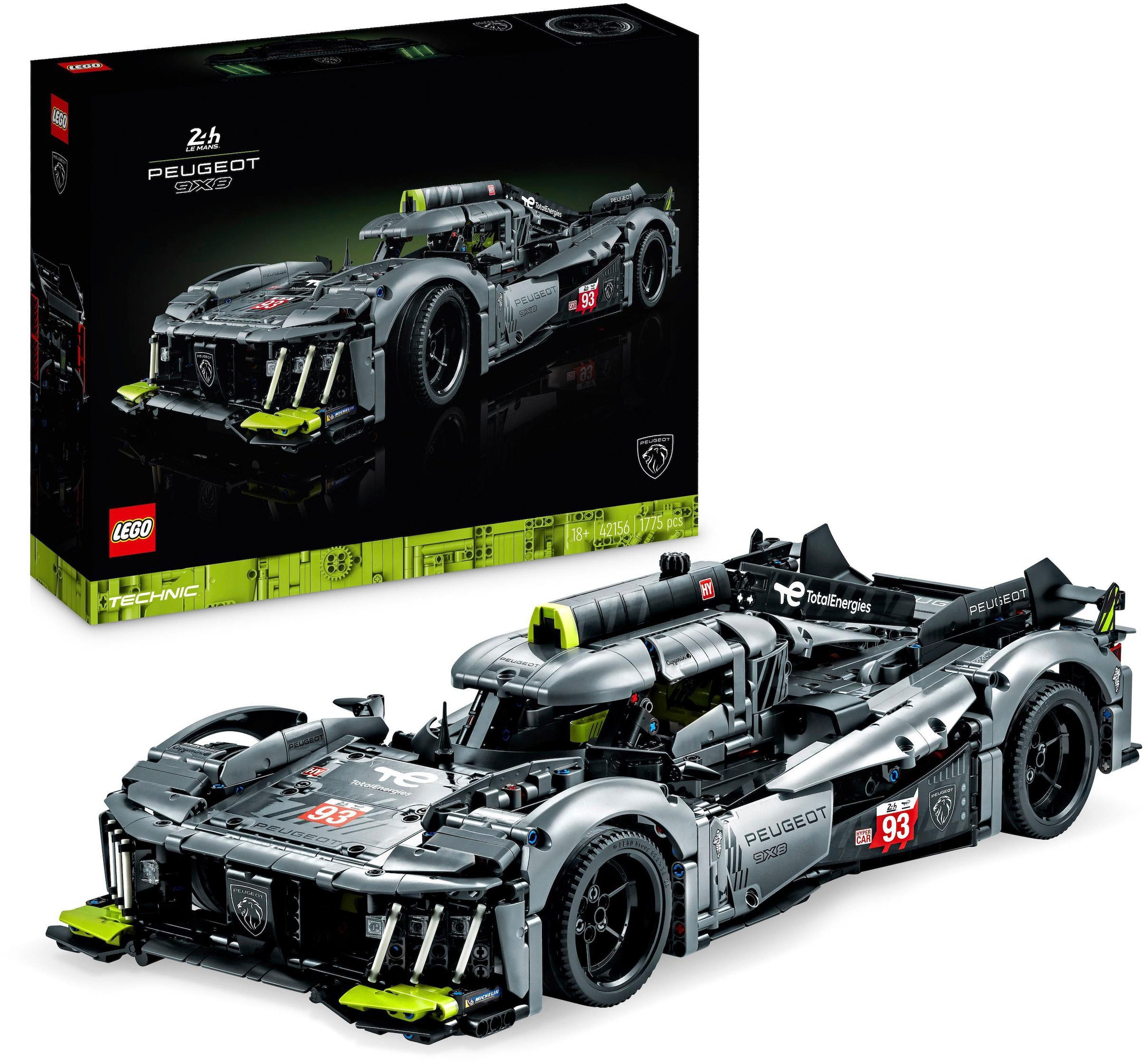 LEGO® Konstruktionsspielsteine »PEUGEOT 9X8 24H Le Mans Hybrid Hypercar (42156), LEGO® Technic«