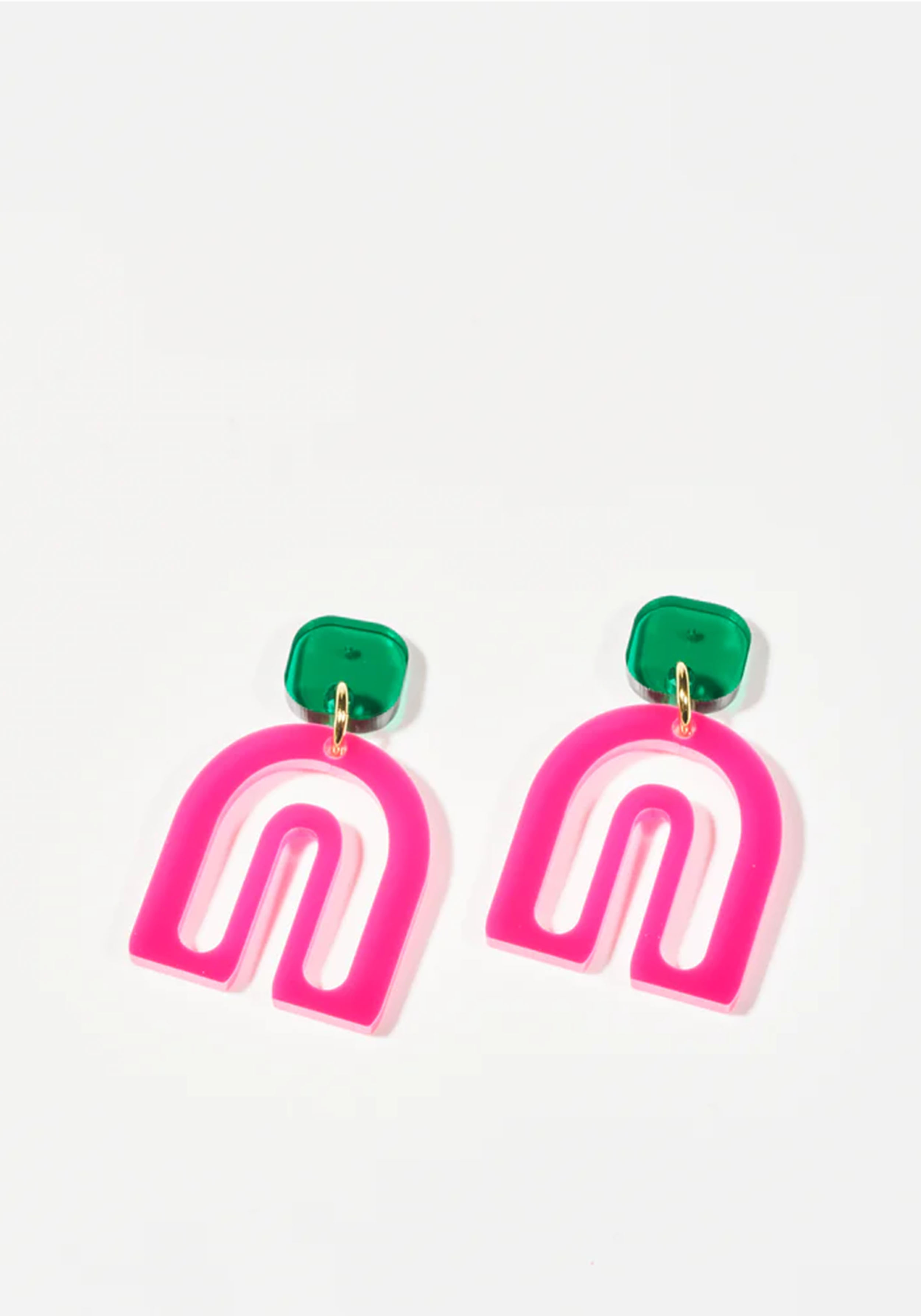 Vanto Ohrringe Pika Magenta & Dark Green