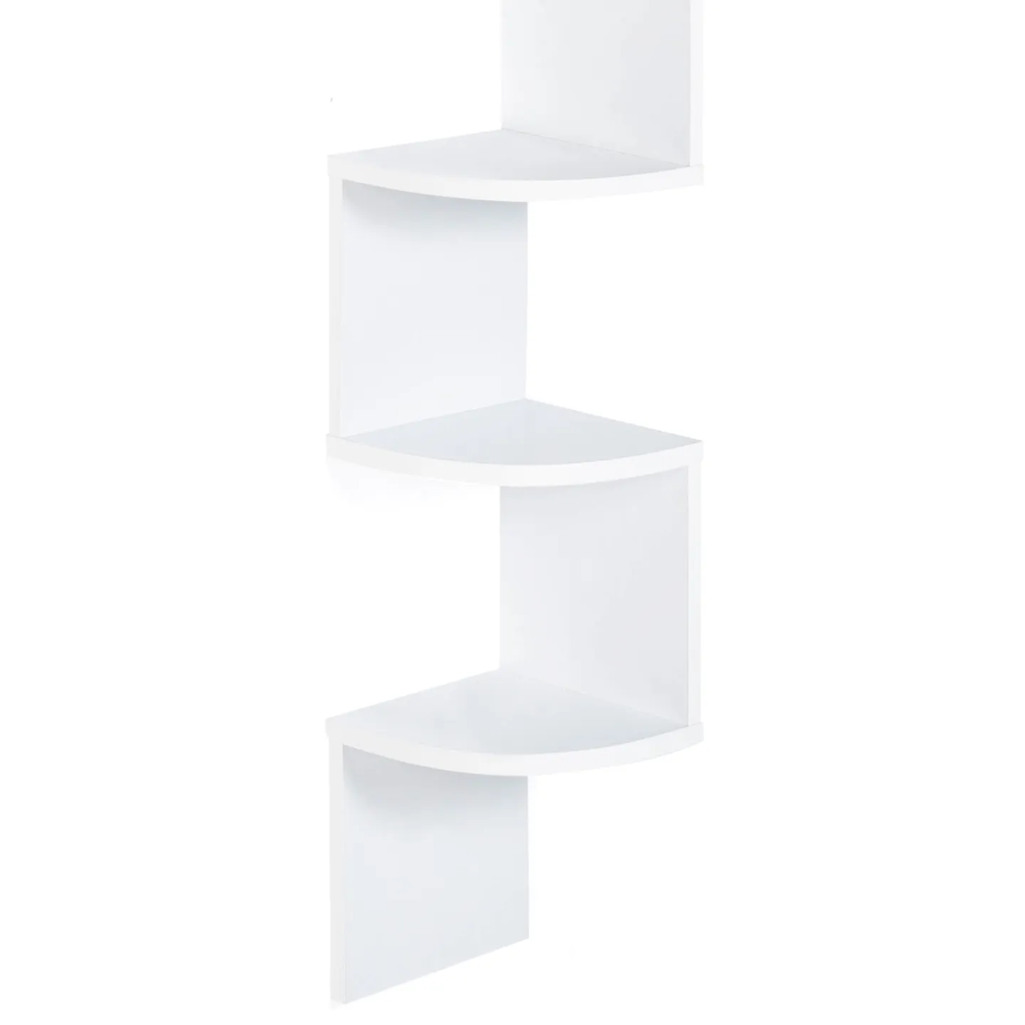 Etagère murale d'angle ISA 5 niveaux blanche