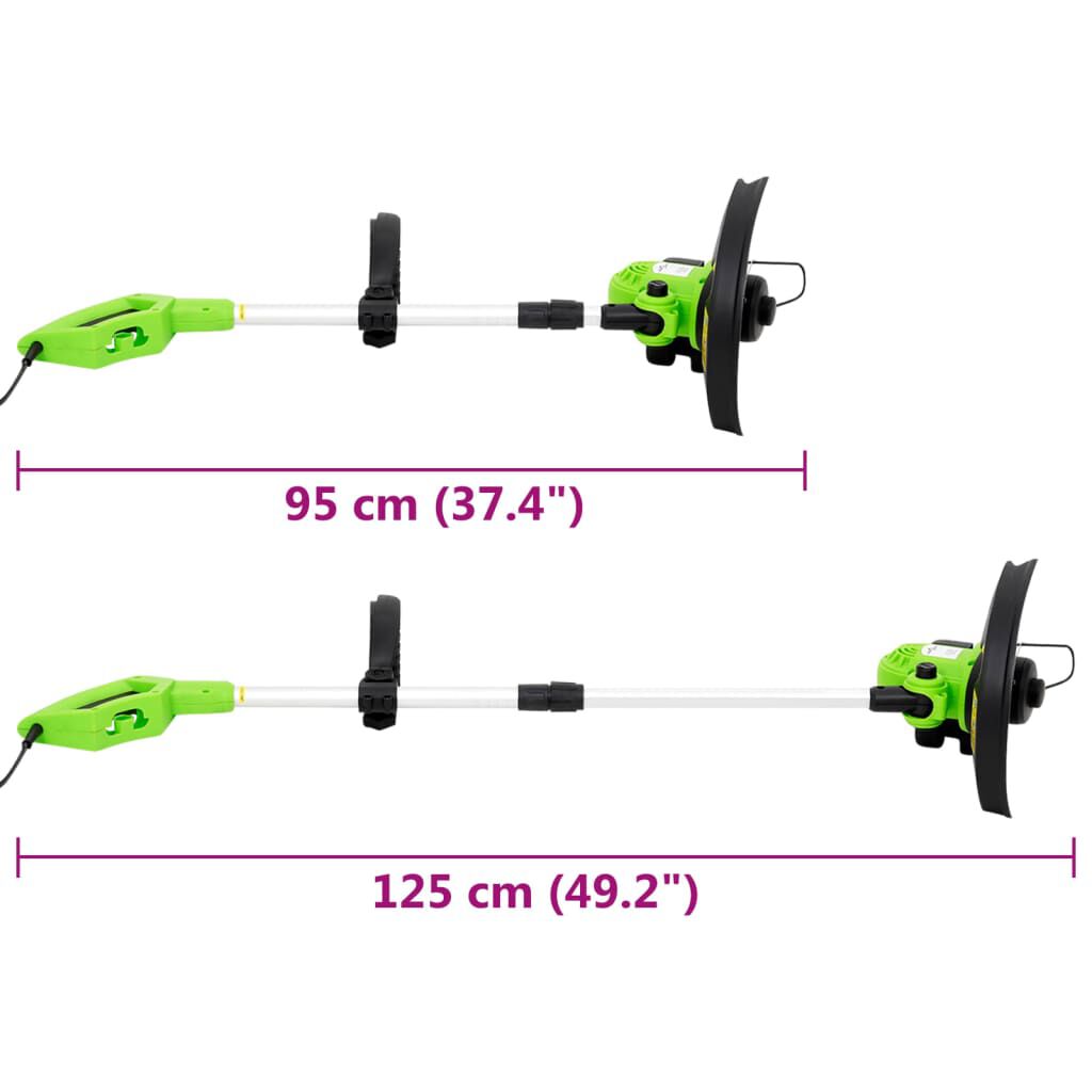 vidaXL Elektrische grastrimmer met telescopische steel, 29 cm, 550 W