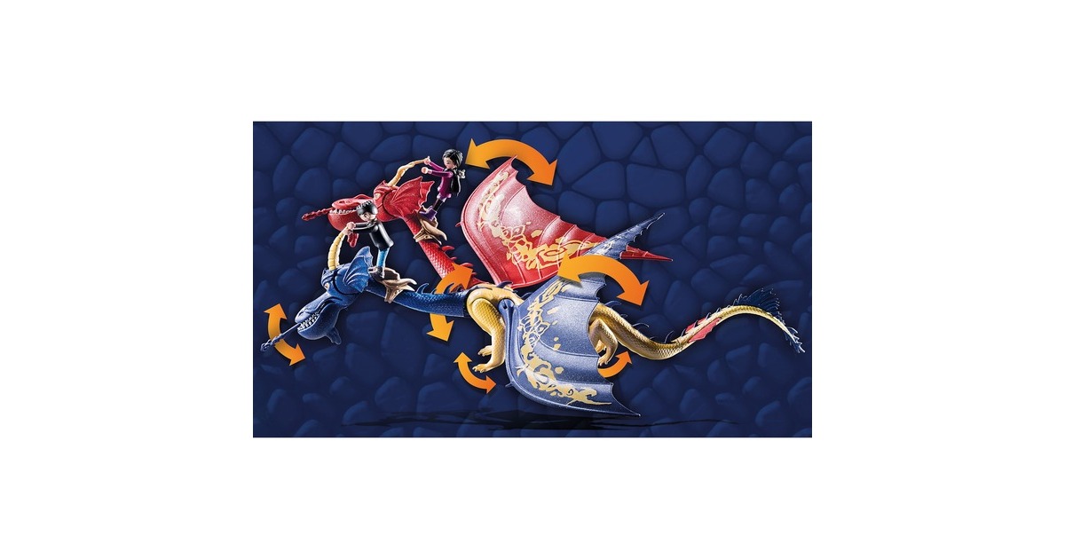 PLAYMOBILDragons: The Nine Realms - Wu & Wei met Jun Constructiespeelgoed  (71080)