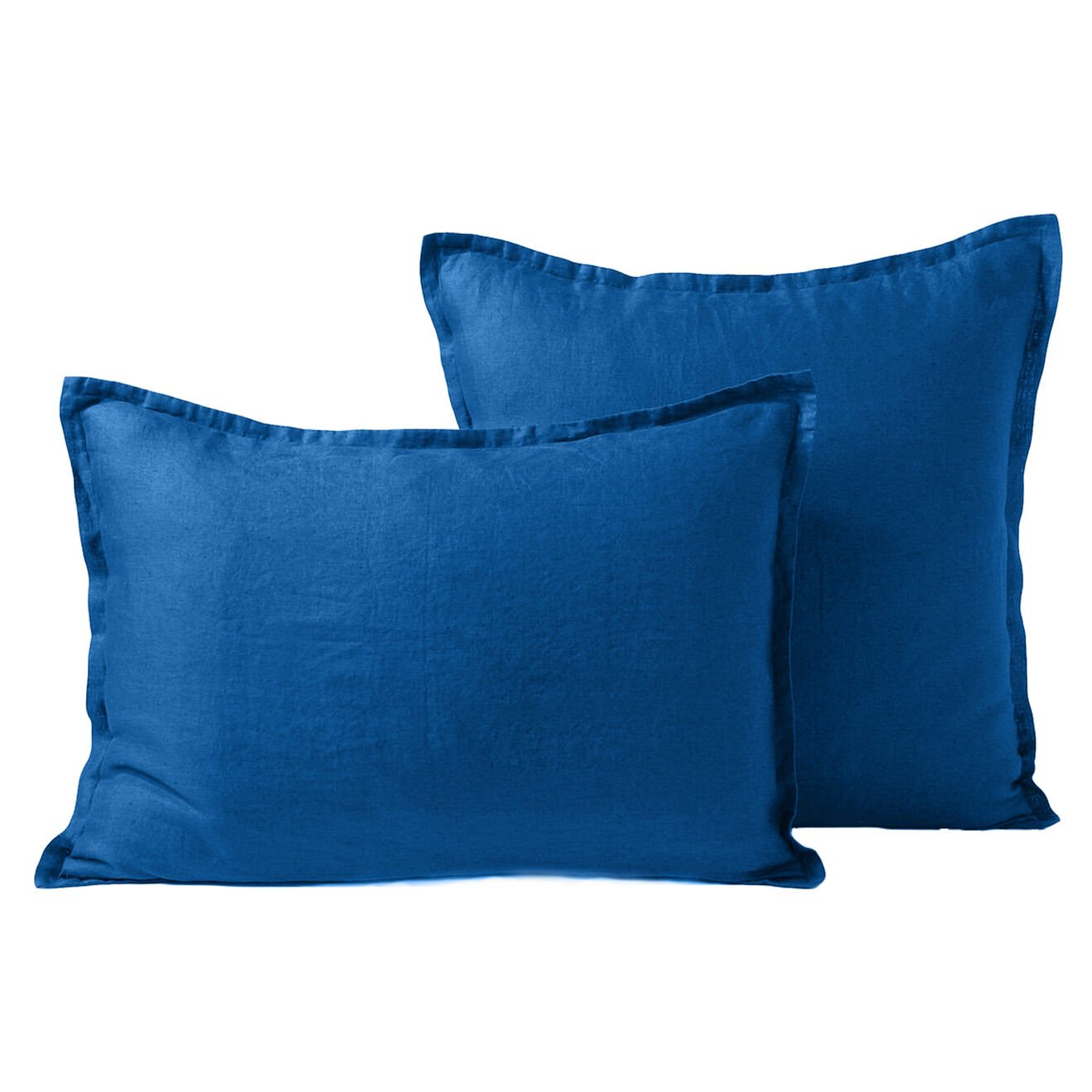 Febronie Home Taie d'oreiller 100% Satin de Coton Julia indigo