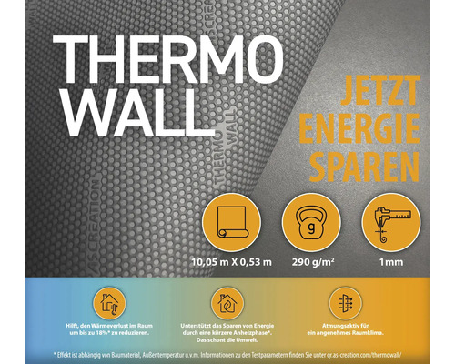 Vliesbehang 39385-1 Thermowall energiebesparend behang wit 10,05 x 0,53 m