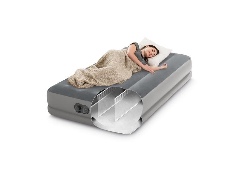 Intex Luftbett Standard Prestige Mid-Rise Twin 99 x 191 cm Luftmatratze mit Fiber- Tech Technologie
