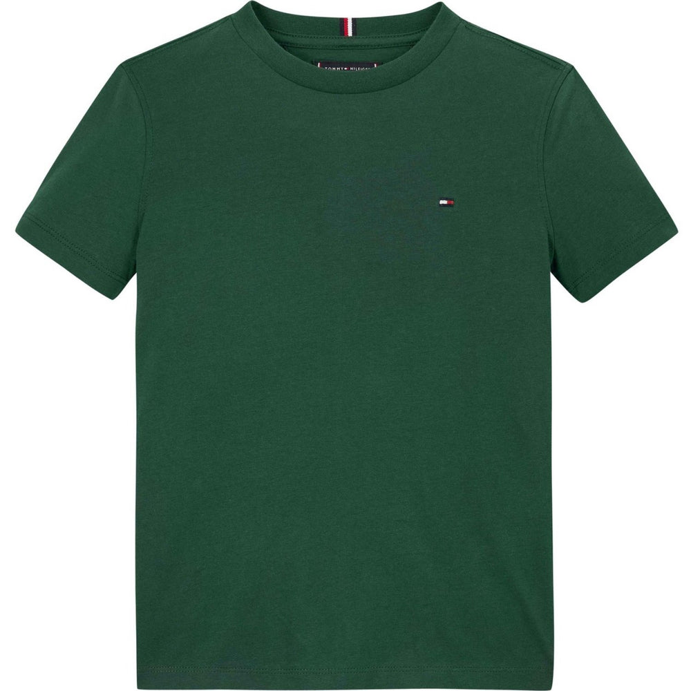Køb Tommy Hilfiger Ornamental Green Essential Cotton Reg Fit T-Shirt