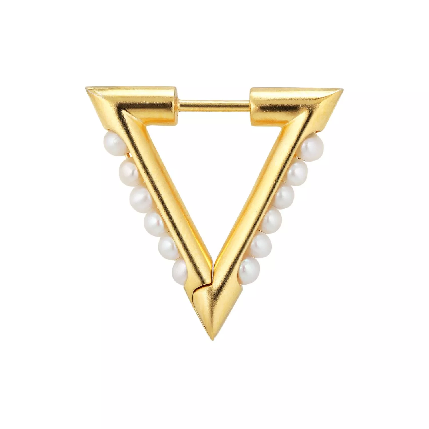 Jane Kønig Bahamas Small Ørering Single 18 kt. Forgyldt Sølv SBPE-HS22-G
