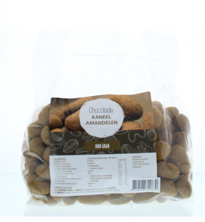 Mijnnatuurwinkel Chocolade Kaneel Amandelen (1000 gr)