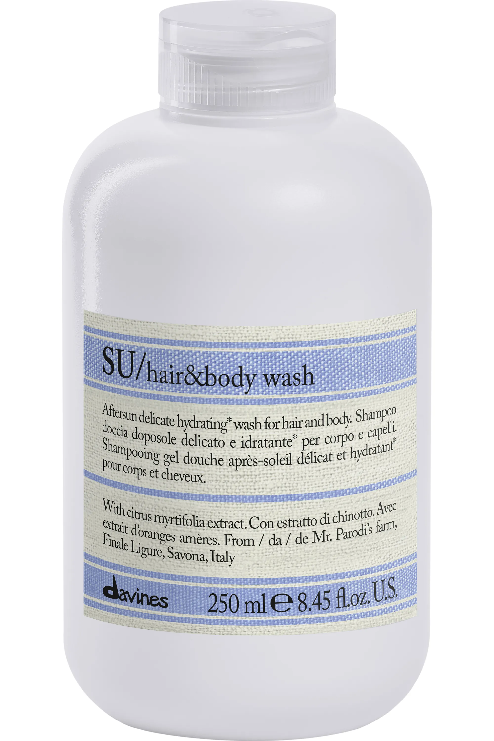Davines Shampoing Gel Douche après-soleil corps et cheveux  Su-250 ml