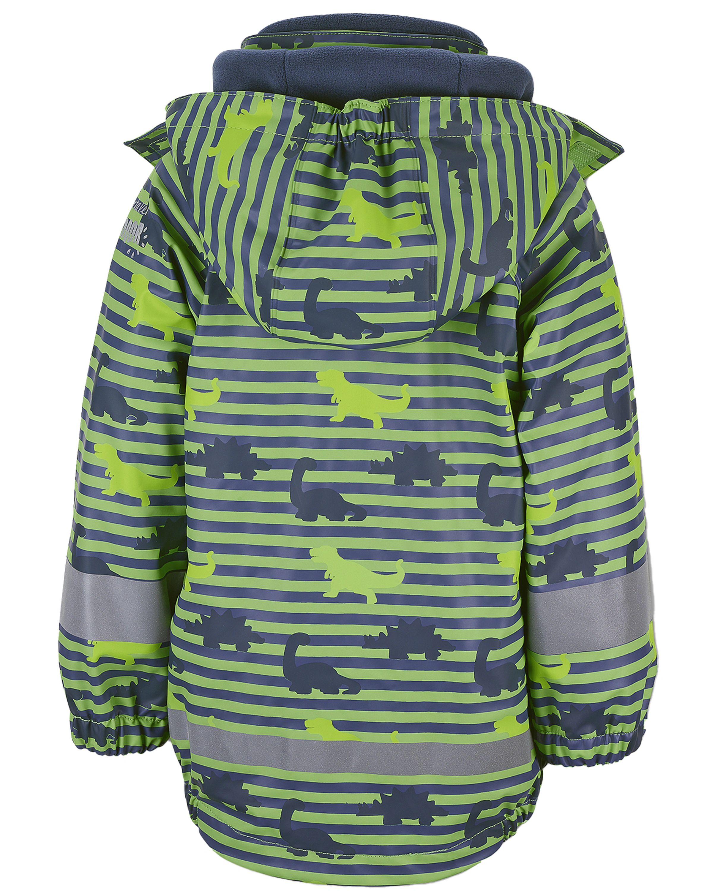 Regenjacke DINO mit Innenfleece in grün