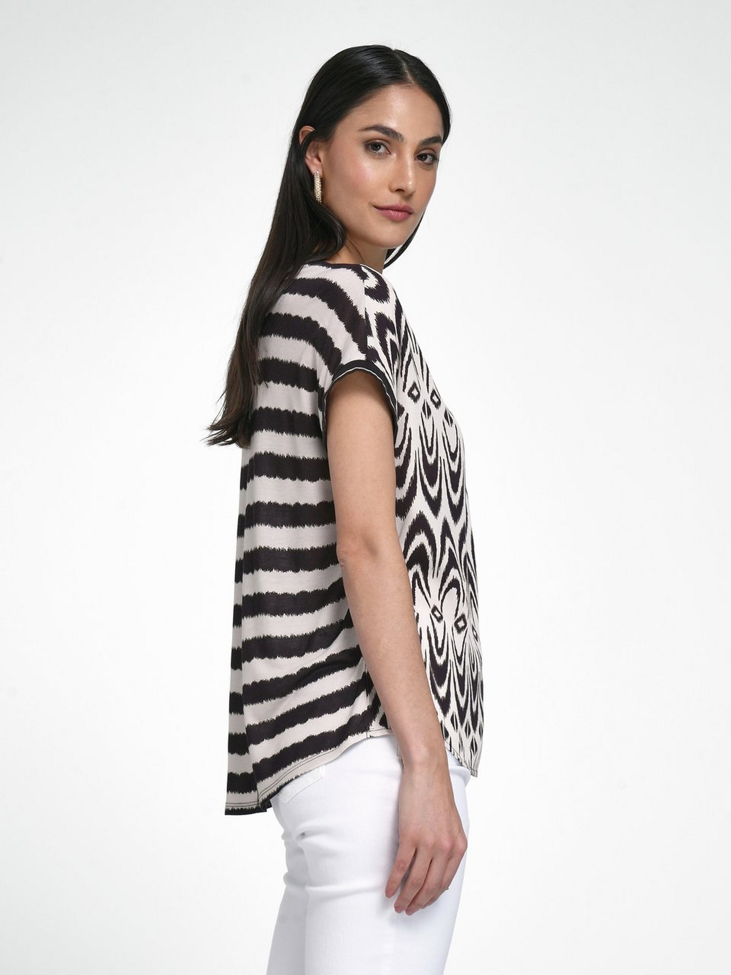 Blusenshirt mit Rundhals