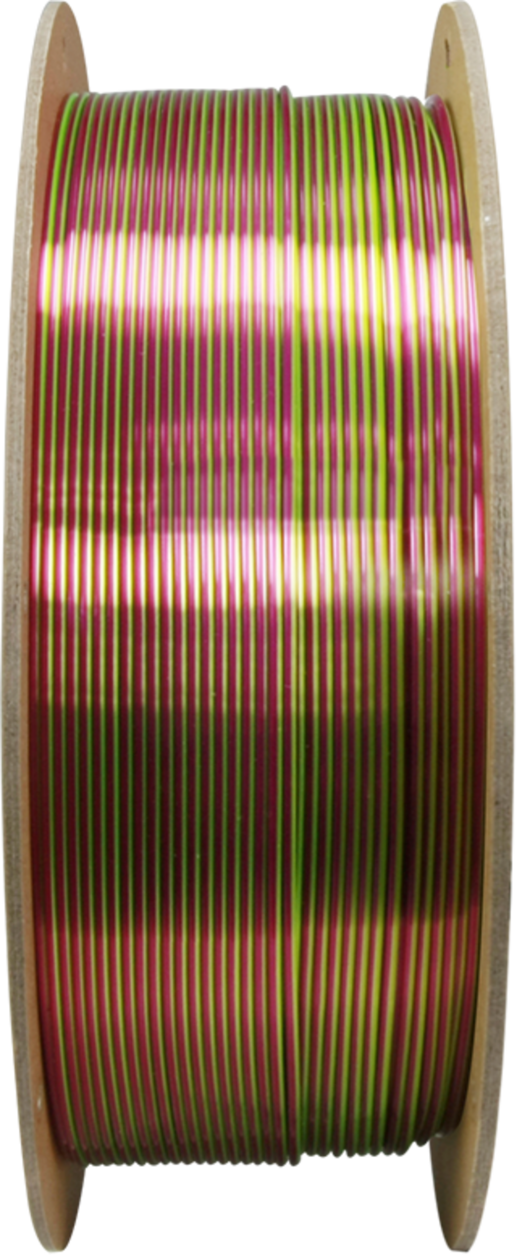 Polymaker  PolyLite Dual Silk PLA Aubergine Lime-Magenta, 1,75 mm / 1000 g    Zweifarbiges PLA-Filament mit seidigem Finish