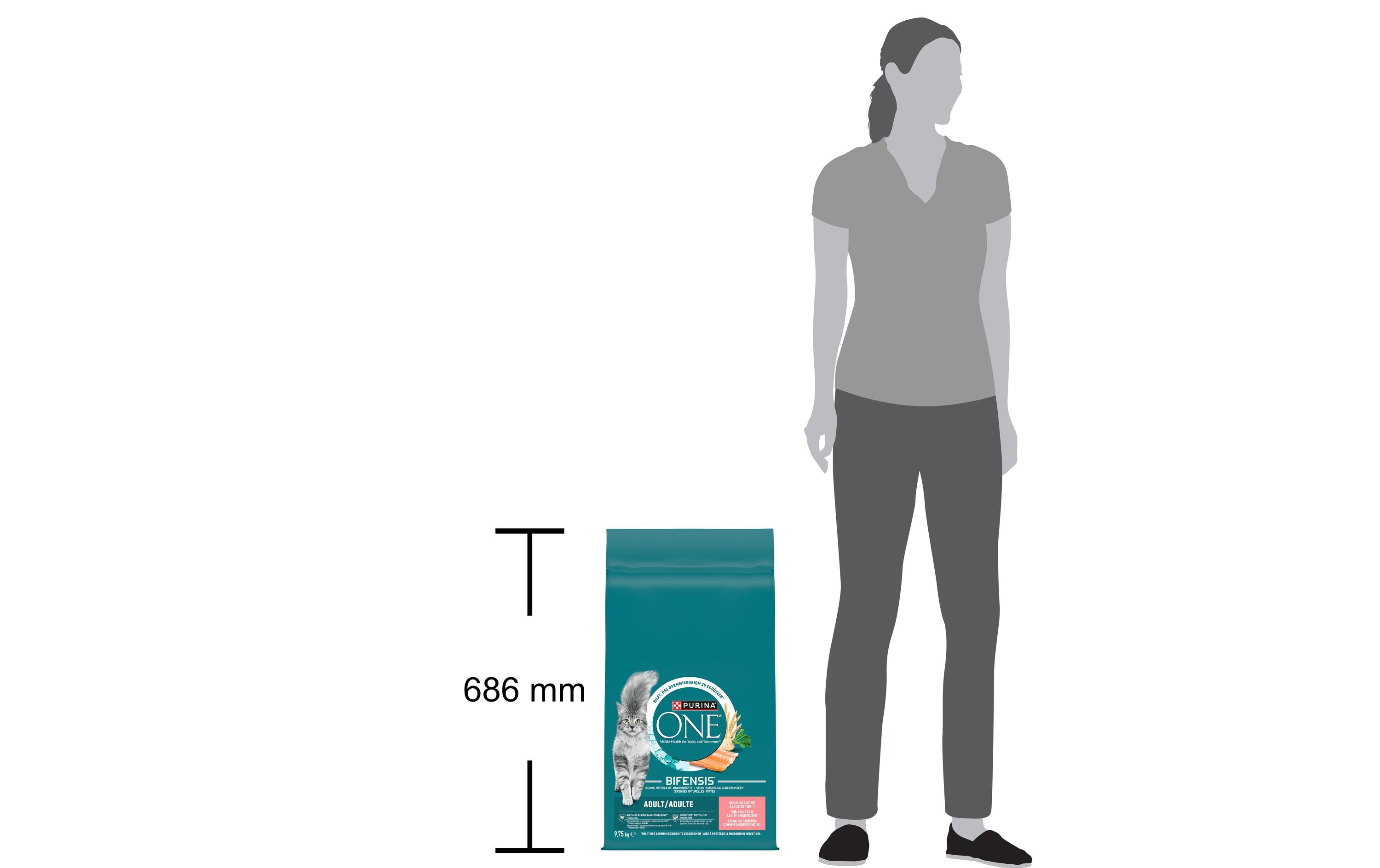 Trockenfutter Adult Lachs und Vollkorn 9.75 kgAlleinfuttermittel für ausgewachsene Katzen