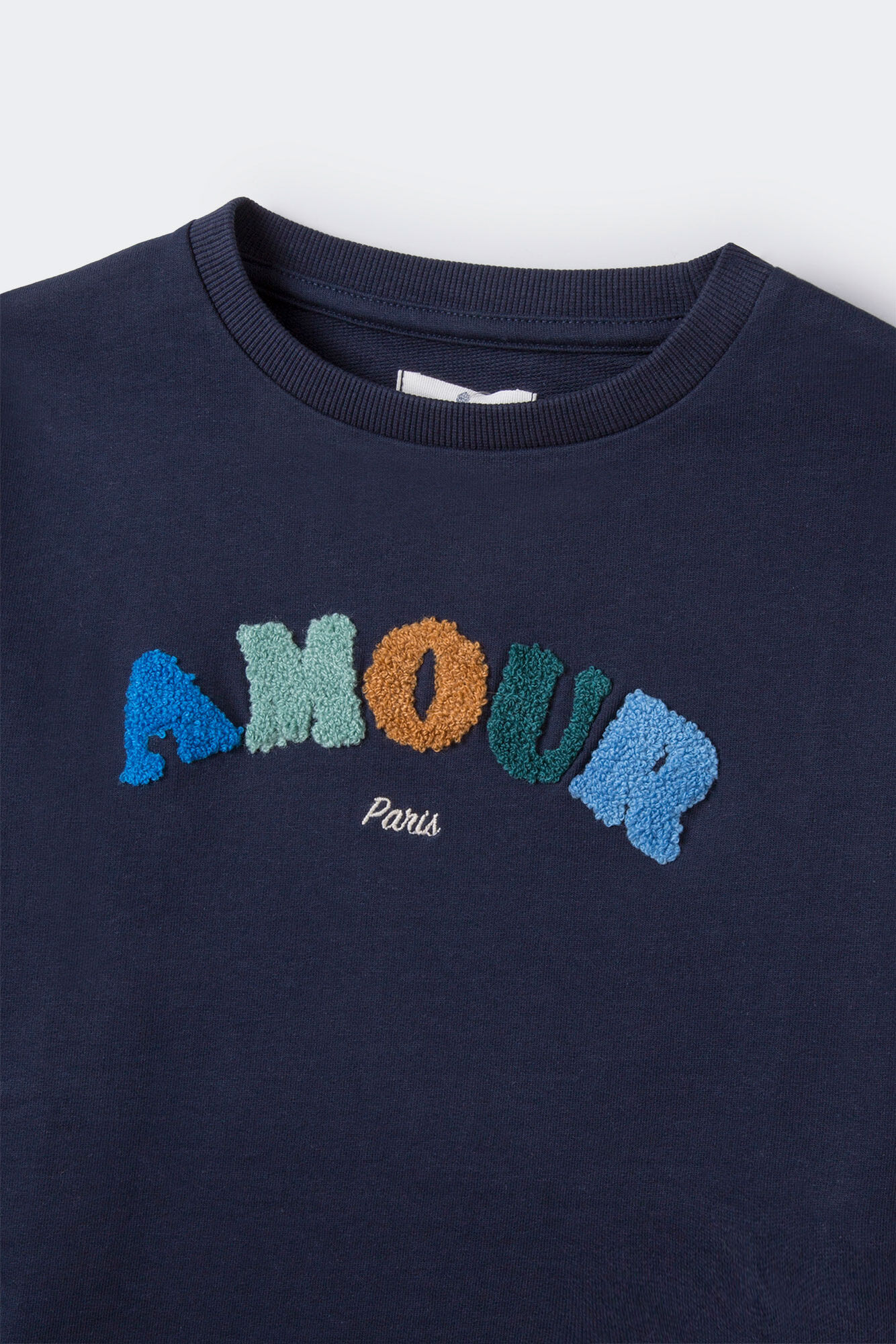 Moletom bicolor para meninas