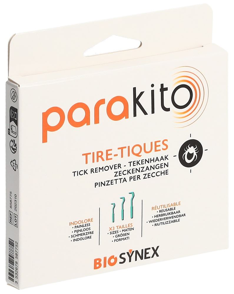 PARAKITO Zeckenzangen<br>3 Stück