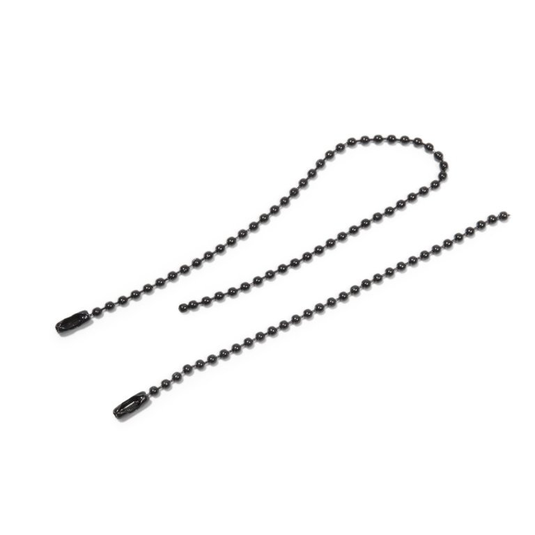 Kugelkette mit Verschluss, schwarz