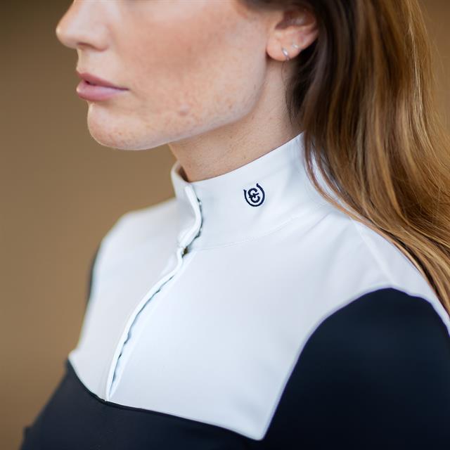 Showshirt Equestrian Stockholm Refined Competition Donkerblauw-wit