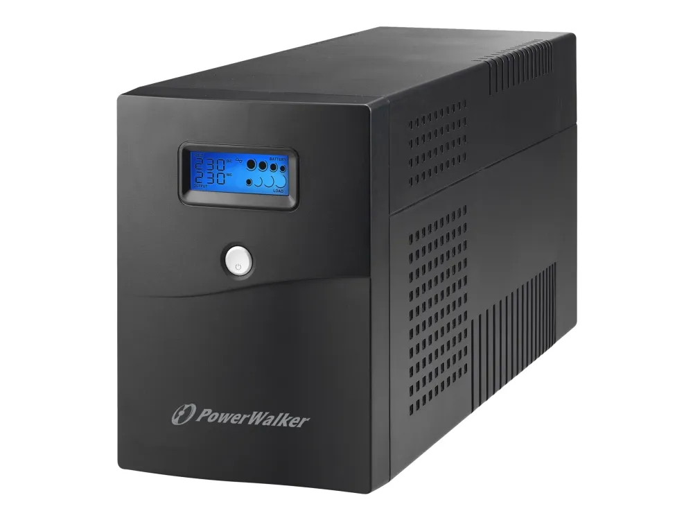 PowerWalker VI 3000 SCL FR - UPS - AC 230 V - 1800 Watt - 3000 VA - 9 At - USB, RS-232 - output-stikforbindelser: 4