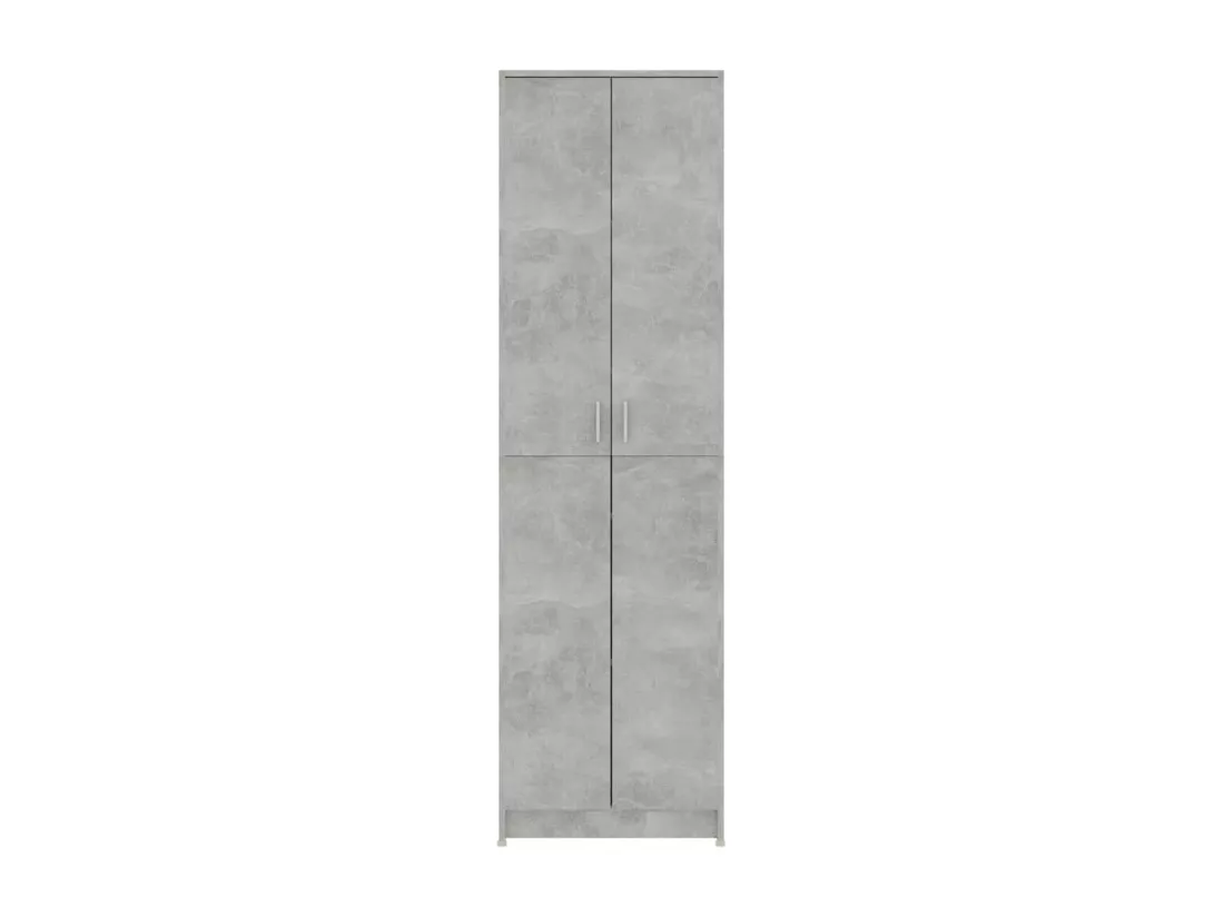 Garde-robe de couloir Gris béton 55x25x189 cm Bois d'ingénierie