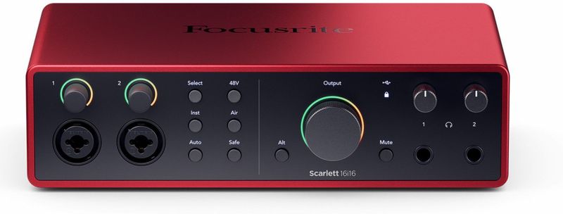 Focusrite - Scarlett 16i16 4th Gen - Audio Interface - USB - 16 Ingangen en 16 Uitgangen