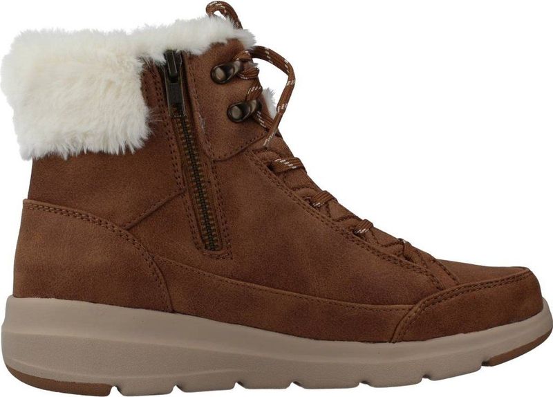 Skechers Glacial Ultra dames veterboot - Cognac