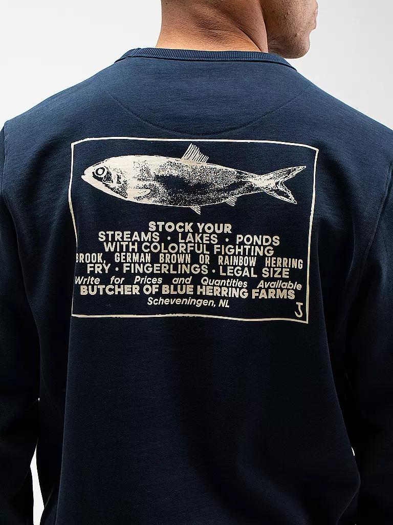 BUTCHER OF BLUE Sweater ARMY STOCK CREW blau