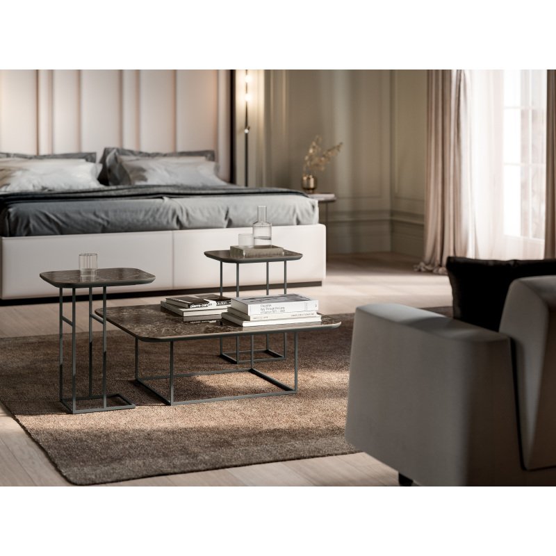Table basse carrée MILAN L.41 cm