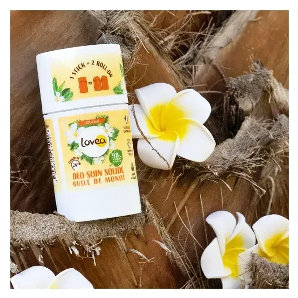 Lovea - Desodorante - Solid Care - Desodorante - Óleo de Monoi - Eficácia 24h 50g