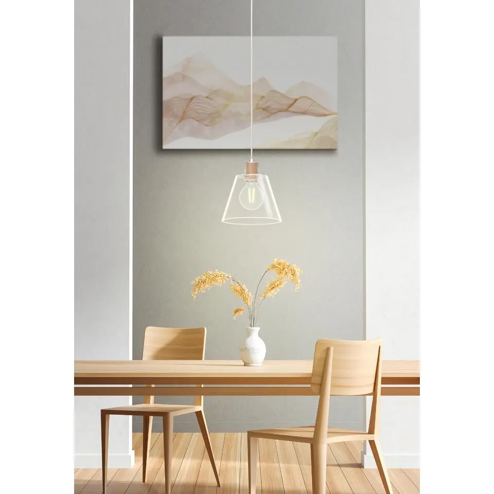 EGLOCopleyHanglamp-E27-Ø20cm-Roségoud