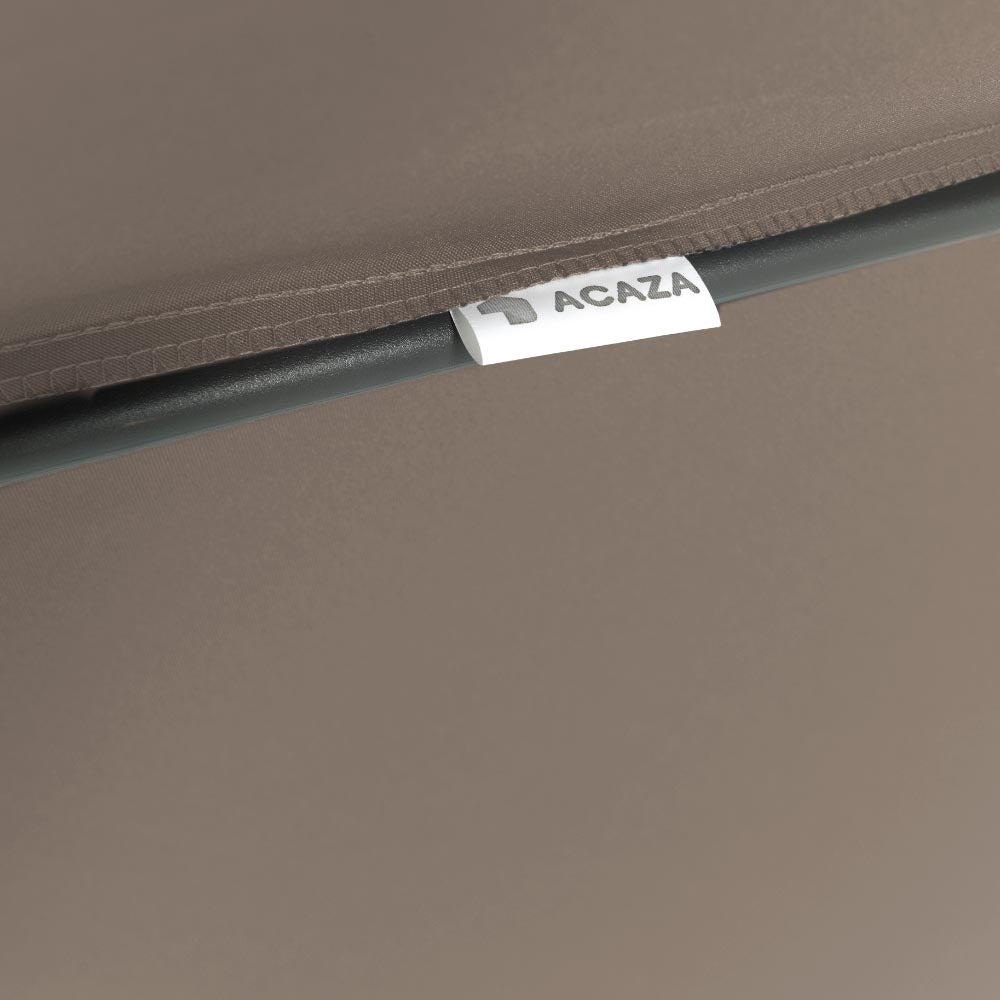 Staande Parasol in aluminium - Stokparasol van 200x300 cm - taupe